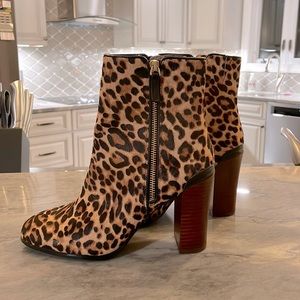 Katherine Kelly Leopard Booties